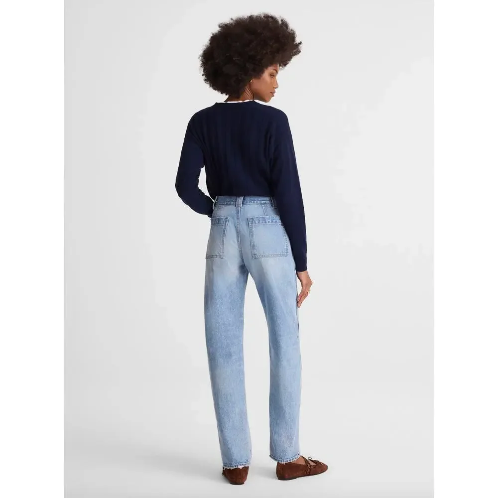 Madewell The Tall Balloon Jean Raebrook Wash Blue High Rise Rigid US 30T NWT